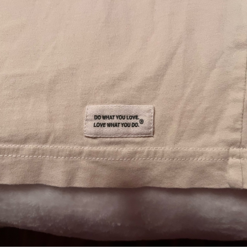 Life is good. Tshirt. Size large.  Cream color. Cotton. - Picture 4 of 5